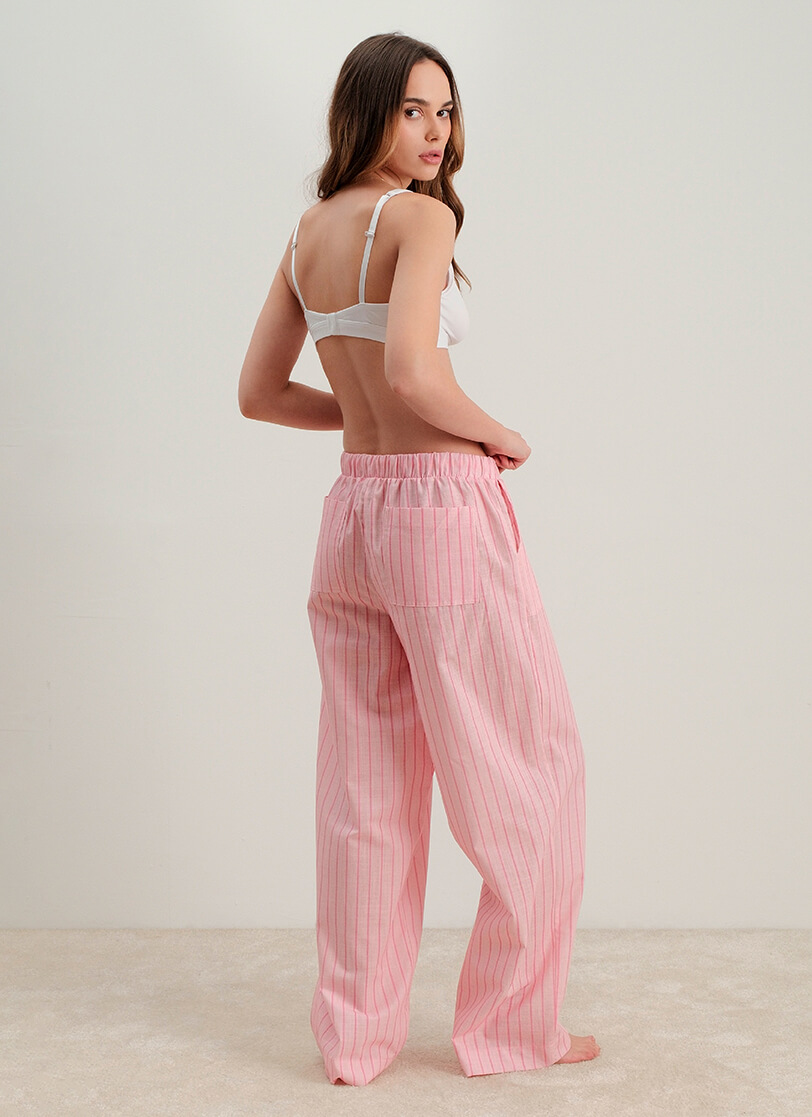 pamučna roze pidžama pamučna roze pidžama